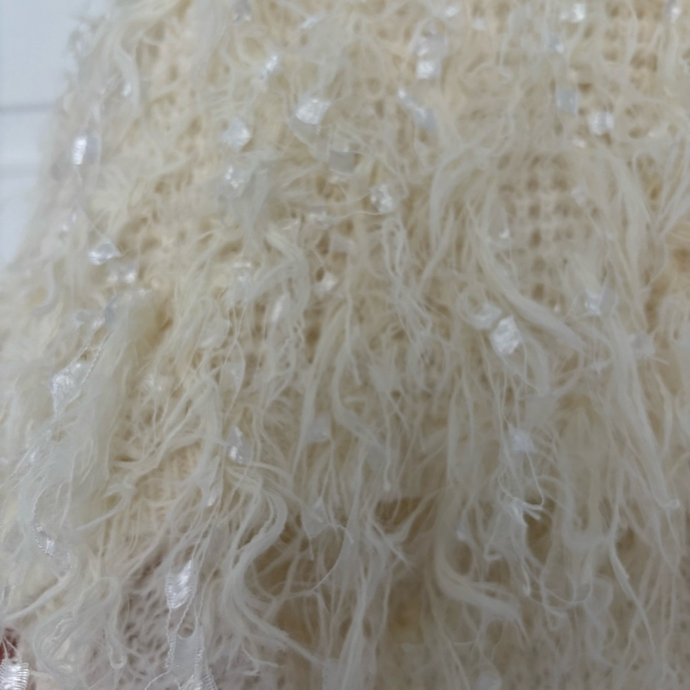 Anthropologie Ivory Textured Knit - Picture 2 of 4